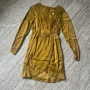 Maeve XS mustard/gold short long sleeve